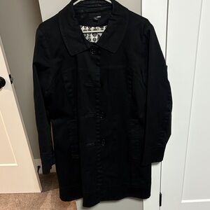 H&M Elegant Black Trench Coat